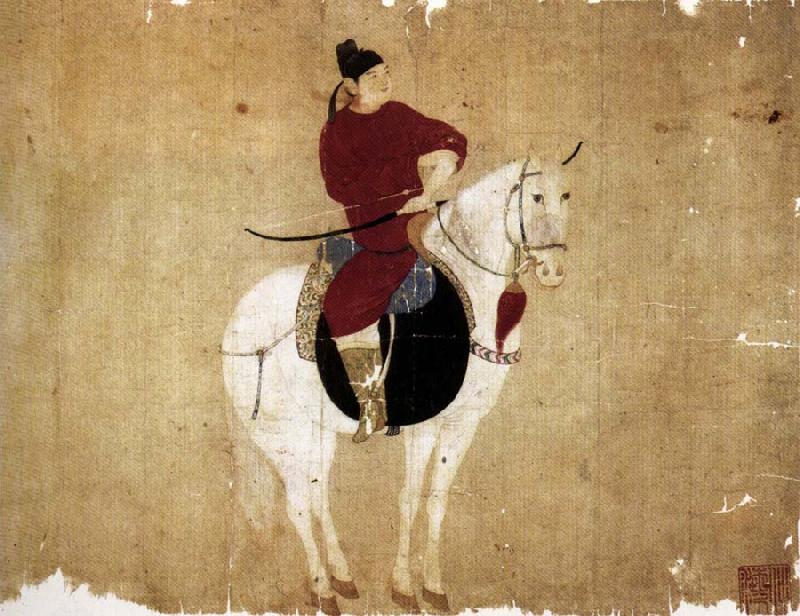 unknow artist Youn Nobleman on Horseback oil painting image